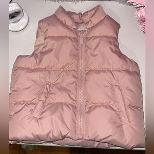 Old Navy Pink Quilted Vest Insulated Sporty